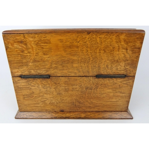 302 - An Edwardian oak letter box