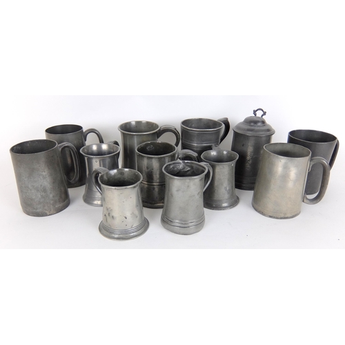 310 - A large collection of 19th Century pewter