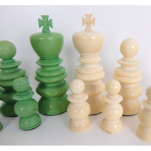 334 - An ivory chess set