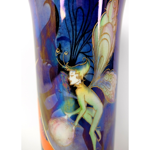 696 - A Carlton Ware Art Deco Fairy pattern vase