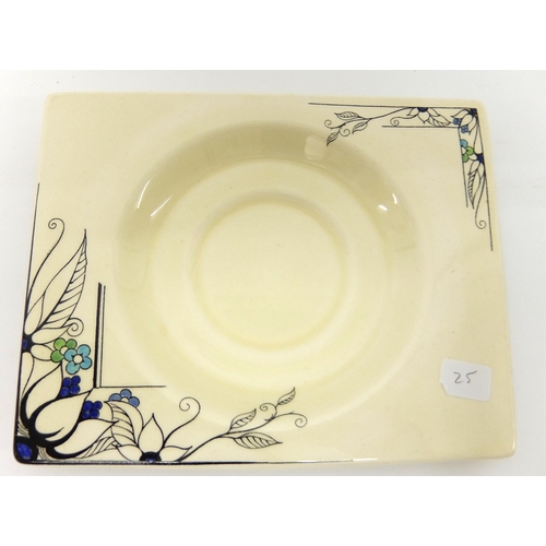 705 - A Clarice Cliff Grill pattern Biarritz dinner service