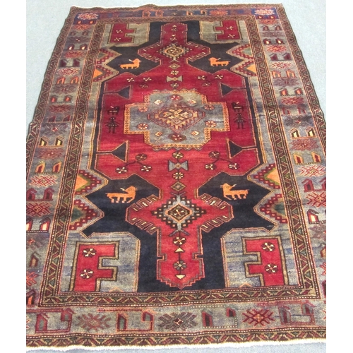 821 - Persian Hamadan floor rug