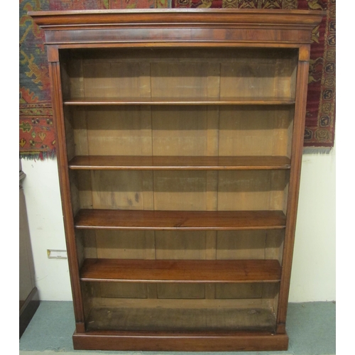 898 - A Victorian mahogany open bookcase