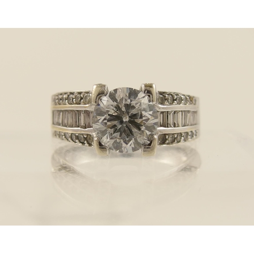 117 - A diamond dress ring