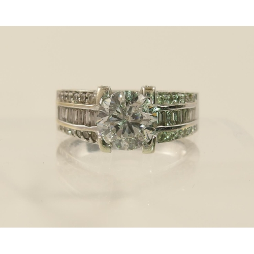 117 - A diamond dress ring