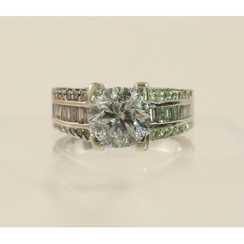 117 - A diamond dress ring