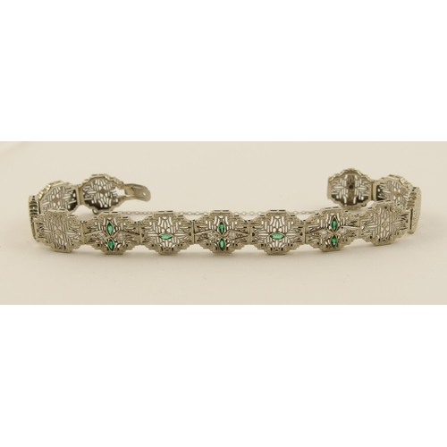 130A - An Art Deco style bracelet