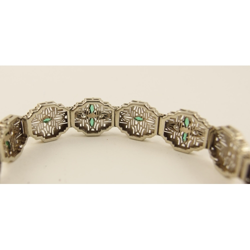 130A - An Art Deco style bracelet