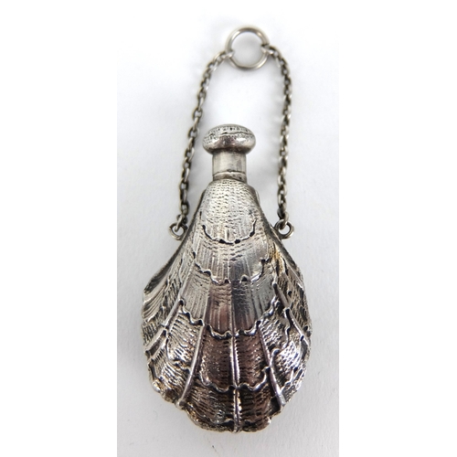 145 - A white metal scent bottle