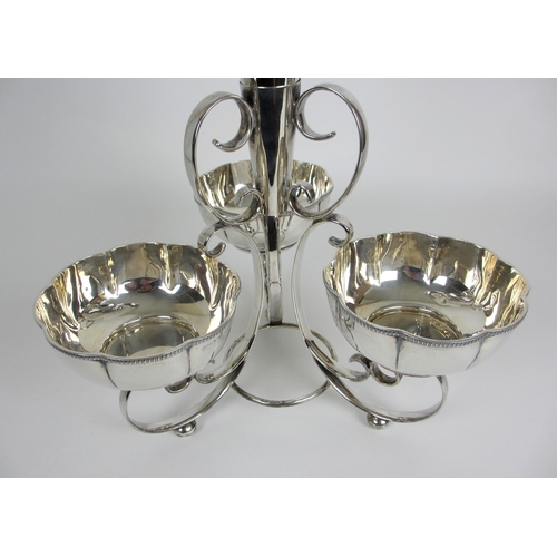 152 - A silver presentation centrepiece epergne garniture