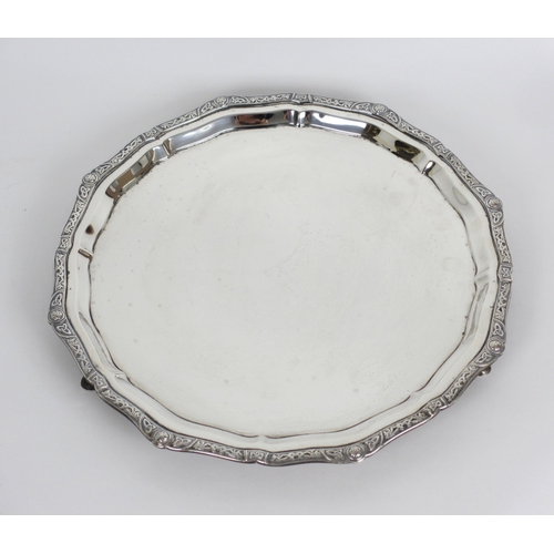 153 - A silver salver