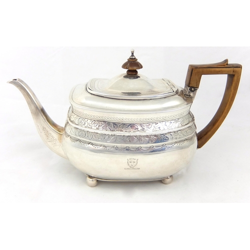 166 - A George III silver teapot