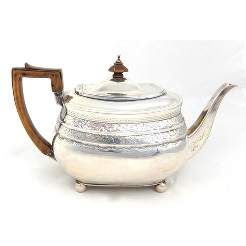 166 - A George III silver teapot