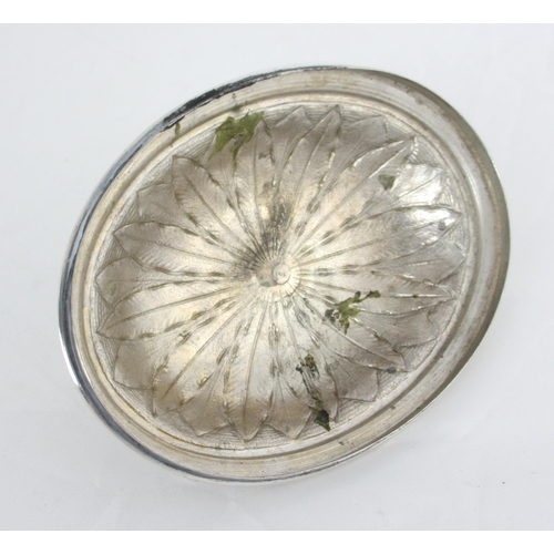 174 - An early 19th Century white metal bowl and cover