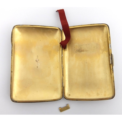 182 - A pair of ladies and gents silver cigarette cases