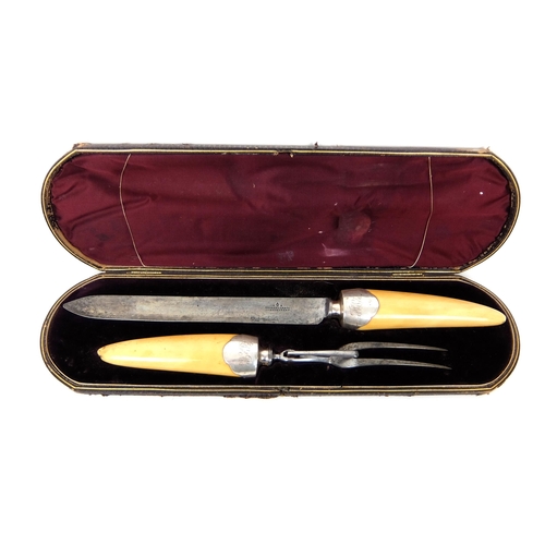 183A - A cased two piece carving set