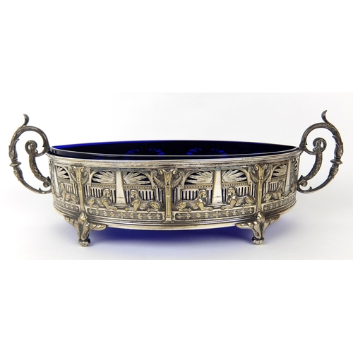 186 - A WMF white metal centrepiece bowl