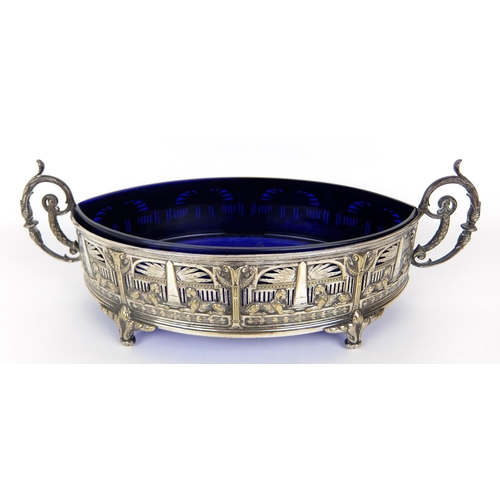 186 - A WMF white metal centrepiece bowl