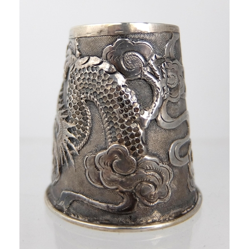 187A - A Chinese export silver tot cup