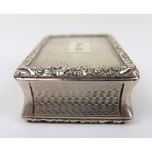 190 - A George IV silver snuff box