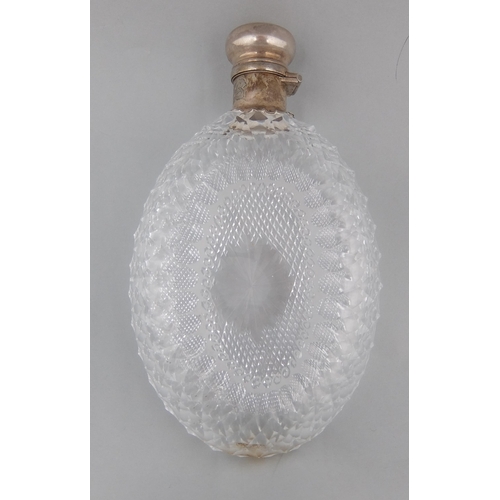 192 - A cut glass scent flask