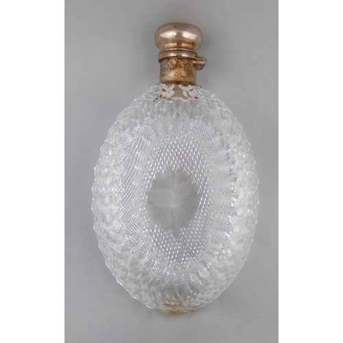 192 - A cut glass scent flask