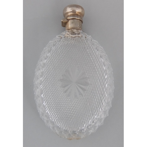 192 - A cut glass scent flask