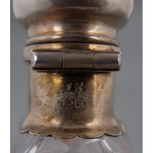 192 - A cut glass scent flask