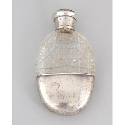 196 - A Victorian silver scent bottle