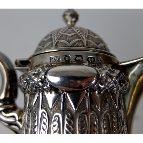 198 - A Victorian silver mounted claret jug