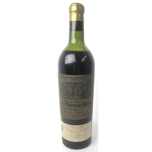 223 - Chateau Cantenac Brown Grand Vin Recolte 1943