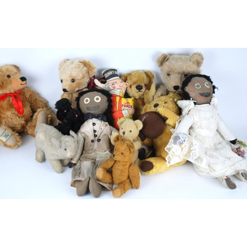 258 - A collection of various teddy bears