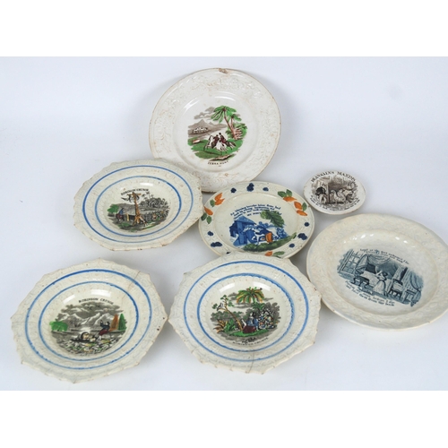 259 - A collection of 19th Century ceramic nursery plates