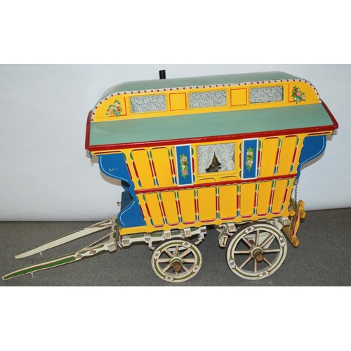 260 - A large scale wooden model of a Showman's Wagon