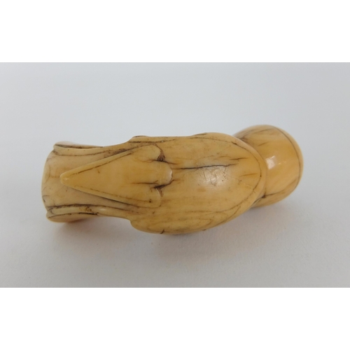 265 - A French ivory carving of The Madonna and child