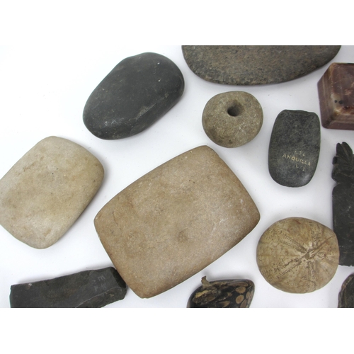 269 - A group of stone  flint and agate artefacts