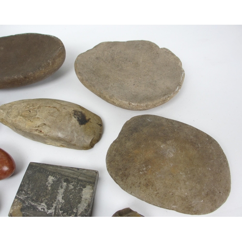 269 - A group of stone  flint and agate artefacts