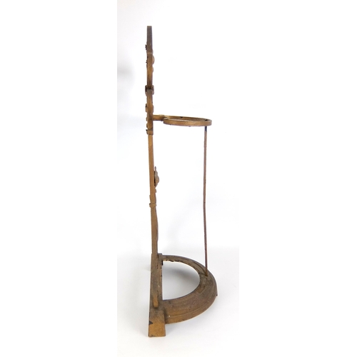 276 - A copper and cast iron Arts and Crafts stick stand