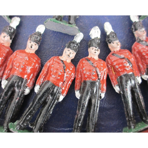 281 - A collection of painted lead model soldiers