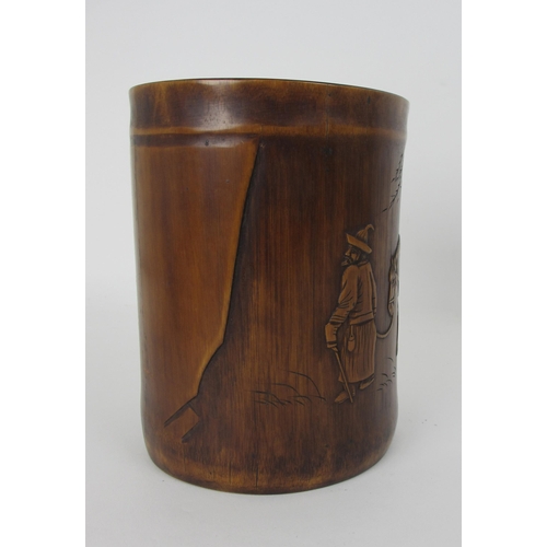 530 - A bamboo brushpot