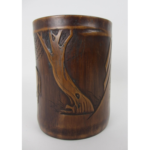 530 - A bamboo brushpot