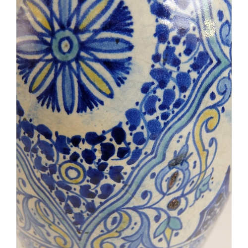 540 - A Persian polychrome vase