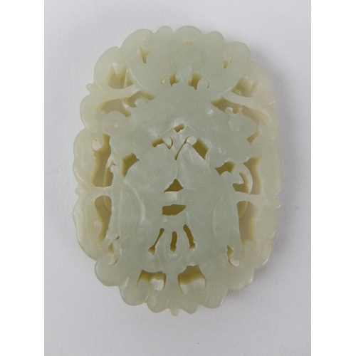 548E - Two Chinese hardstone pendants