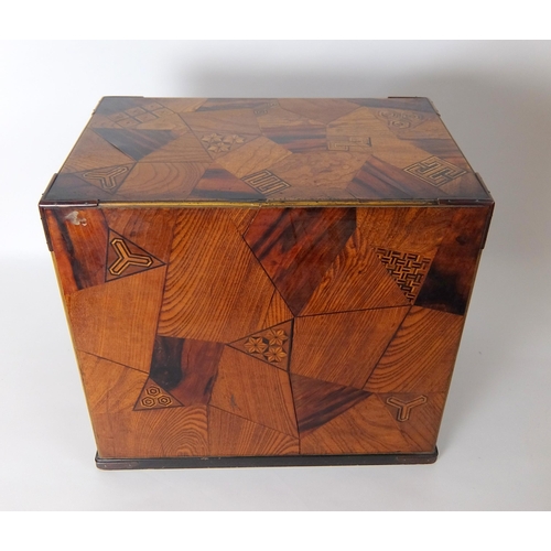 550A - A Japanese lacquered and marquetry table cabinet