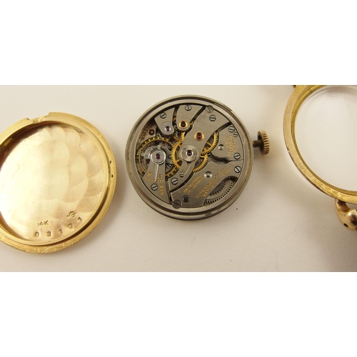 59 - A 14ct gold International Watch Co.