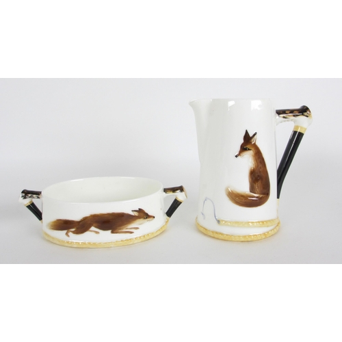 670A - A Royal Doulton 'Reynard the Fox' design coffee set