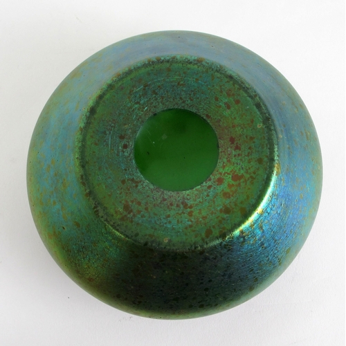 670C - A Loetz style iridescent glass bowl