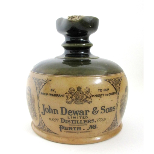 674 - A Doulton stoneware whisky decanter