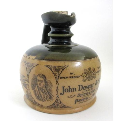 674 - A Doulton stoneware whisky decanter