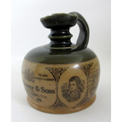 674 - A Doulton stoneware whisky decanter